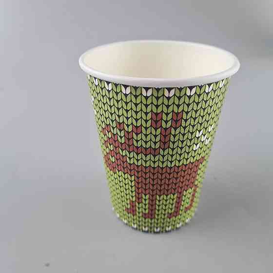 Стаканчики для кофе 250 мл НГ "ОЛЕНЬ НА ЗЕЛЕНОМ" Маэстро h9 (50 шт) Харьков