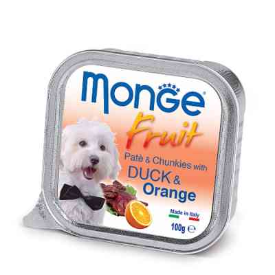 Консервы для собак Monge DOG FRUIT утка с апельсином 100 г (8009470013239) Винница