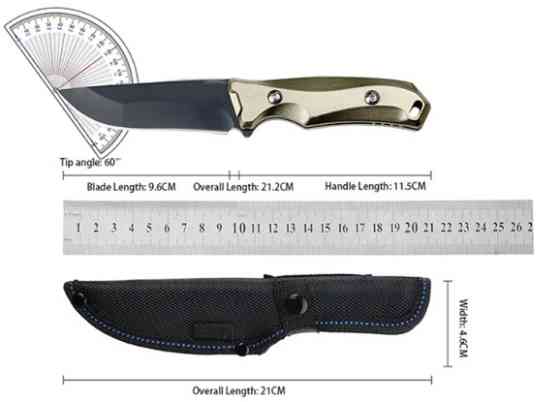 Ніж мисливський Santia A550 / 21 см / 11 см Дніпро