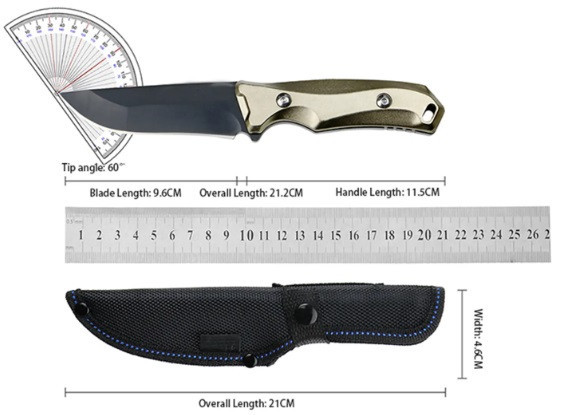 Нож охотничий Santia A550 / 21см / 11см Днепр - изображение 2