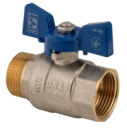 Кран кульовий Koer 1" ГШМ (KR.218.B) синій (KR2721)   ( 24978 ) Харків