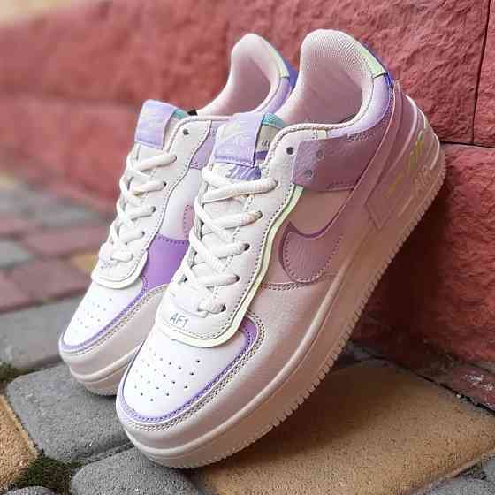 Кроссовки Nike Force Белые Женские Кожаные Форсы Разноцветные Найк Shadow (размеры: 36,37,38,39,40,41) - 25 Днепр