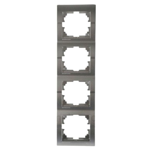 DERIY темно-сірий металік Рамка вертикальна 4-а Лезард Житомир