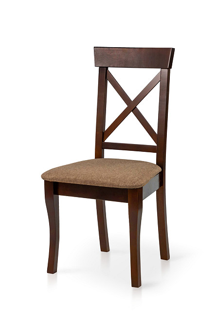 Стілець СКАНДІ, горіх темн./коричнева ткан Київ - фото 1