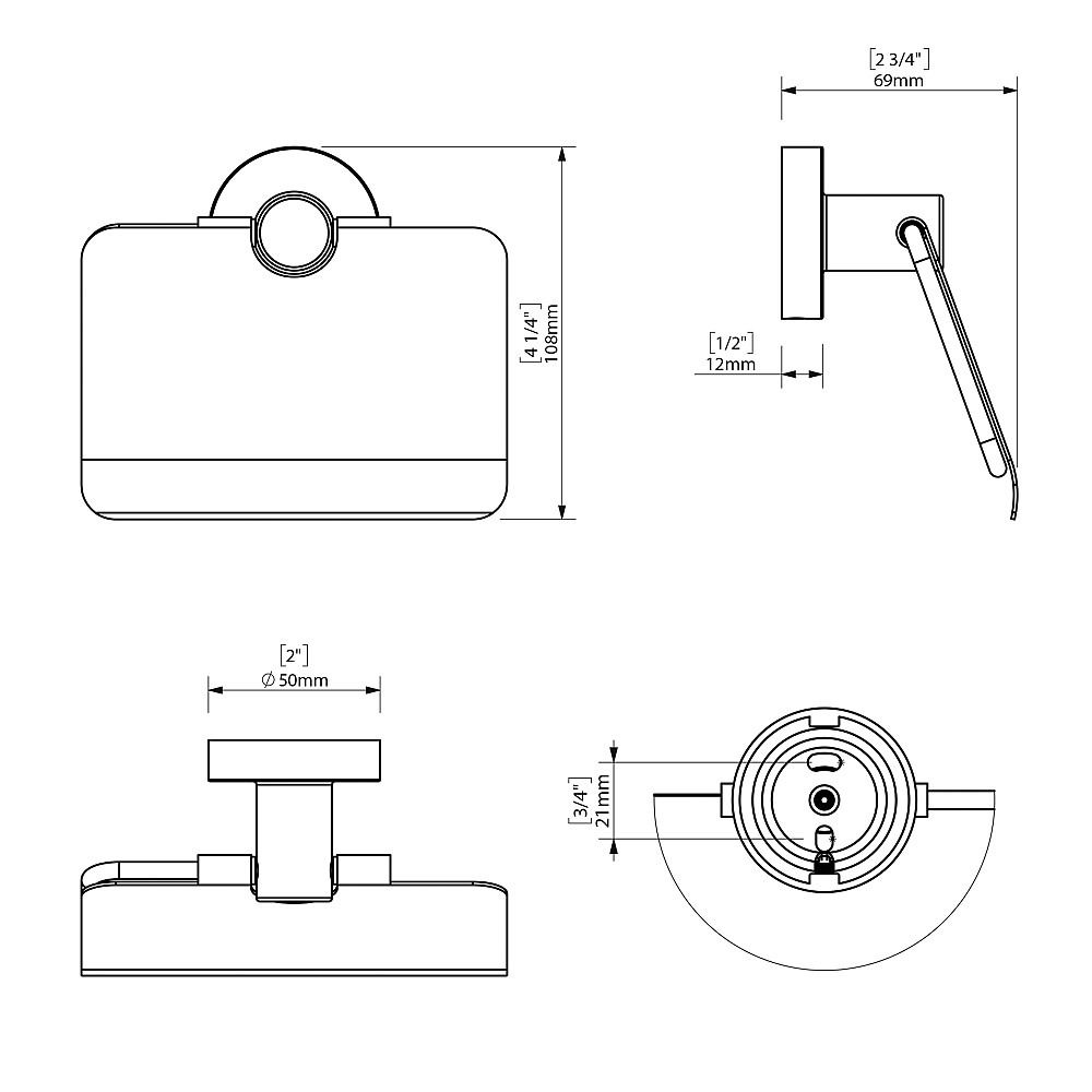 Набір аксесуарів для ванної  SONIA ASTRAL KIT BLACK ( 5 предметів) 185788 Луцк - изображение 5