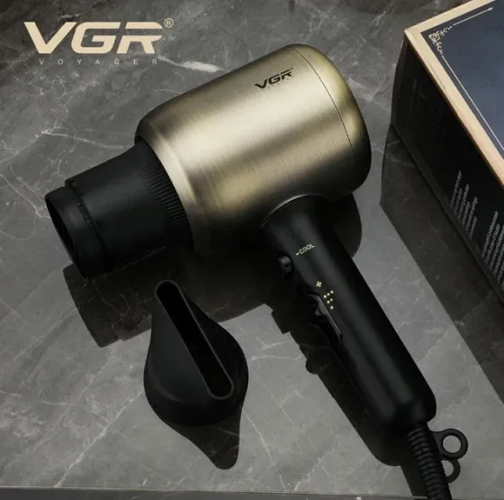 Фен для волосся VGR V-453 потужний 1800-2200W з концентратором (насадка, шнур 2.5м, холодний обдув, новий) Одеса