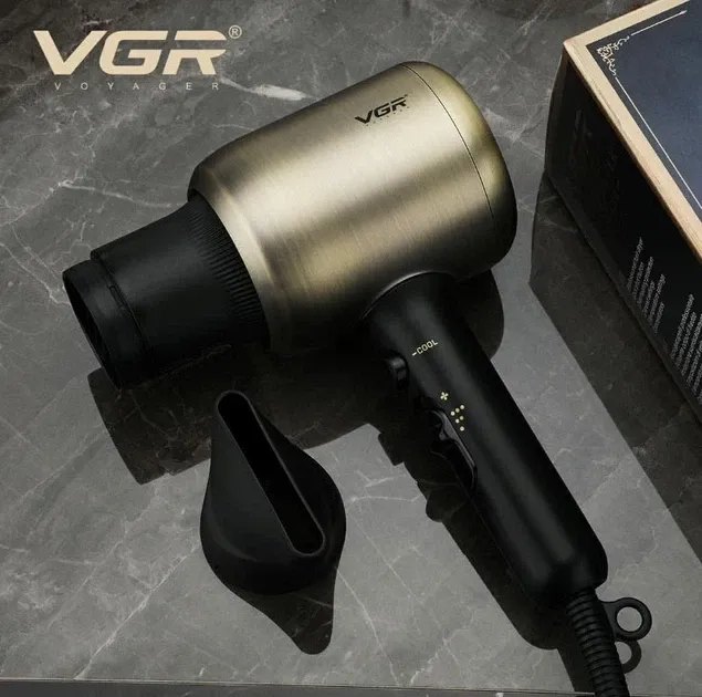 Фен для волосся VGR V-453 потужний 1800-2200W з концентратором (насадка, шнур 2.5м, холодний обдув, новий) Одеса - фото 5