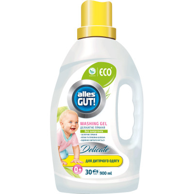 Гель для прання Alles GUT! Eco Для дитячих речей 900 мл (4820189880417) Вінниця - фото 1
