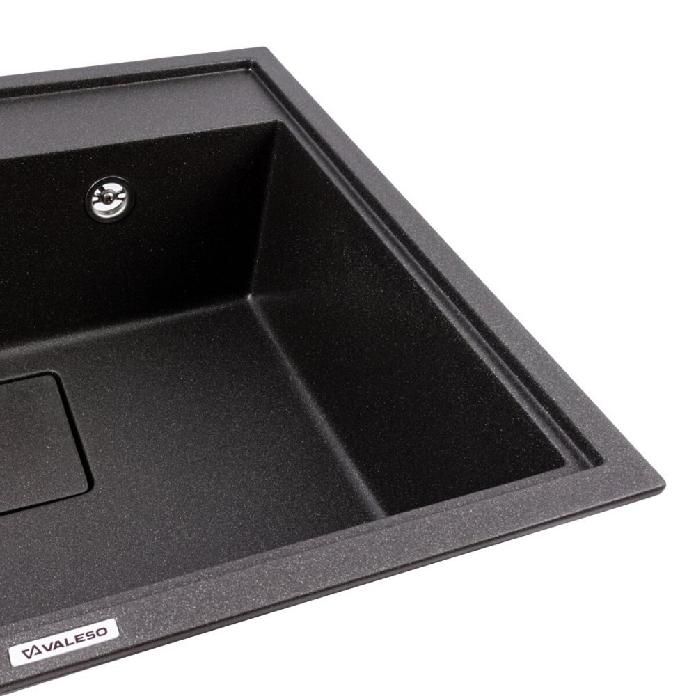 VALESO Гранітна мийка VALESO SHERLIT 6050 матова Моріон Киев - изображение 4
