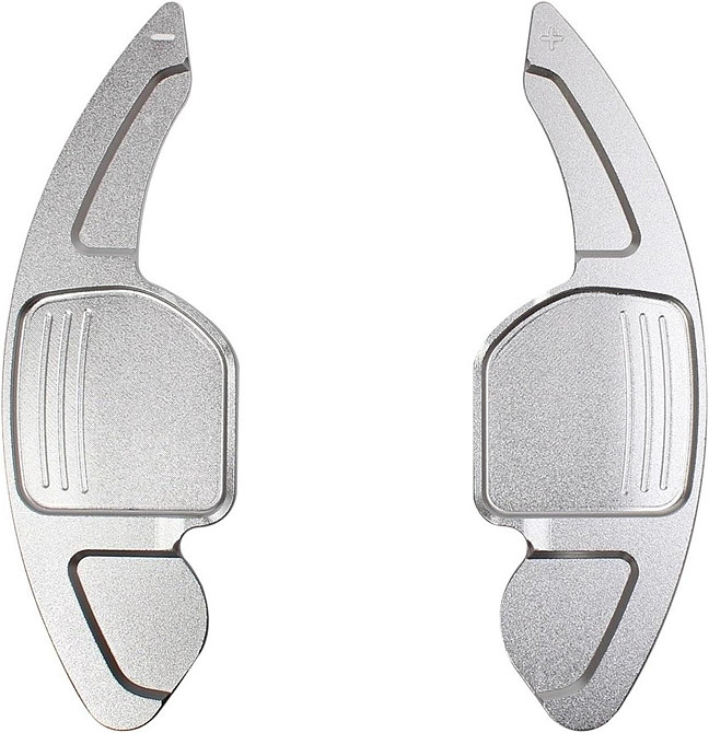 Підрульові пелюстки Audi для A3 S3 A4 S4 A5 A6 A8 Q5 Q7 TT, срібні, подовжені накладки для перемикання передач Київ - фото 1