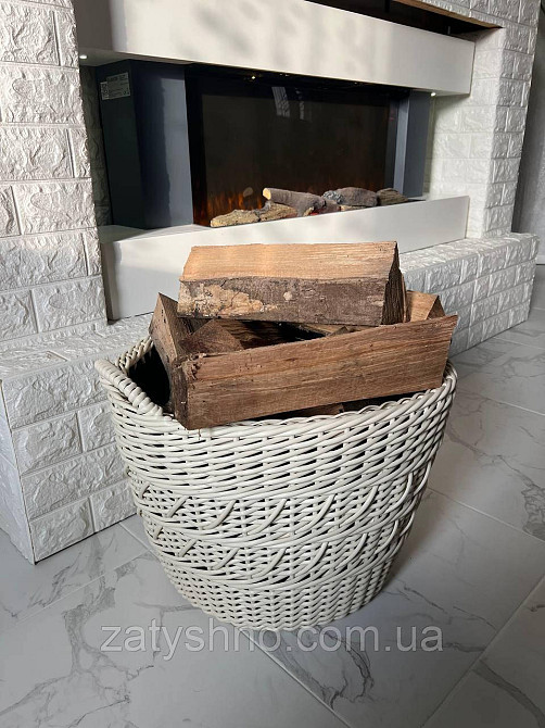 Кошик для дров плетений з ротанга Київ - фото 9