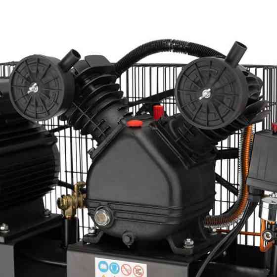 Компресор, 50 л, 3,0 кВт, 220 В, 10 атм, 500 л/хв, 2 циліндри, 83 дБ INTERTOOL PT-0016 Київ