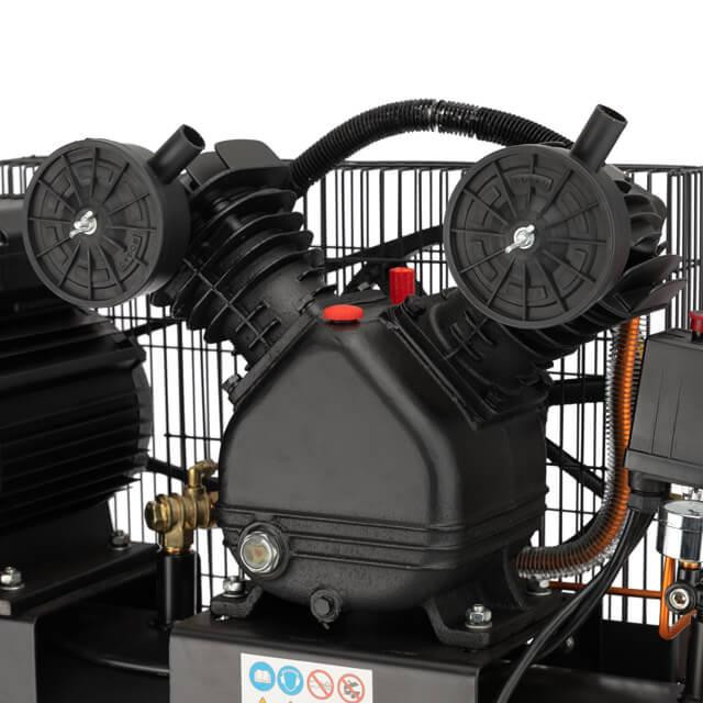 Компресор, 50 л, 3,0 кВт, 220 В, 10 атм, 500 л/хв, 2 циліндри, 83 дБ INTERTOOL PT-0016 Київ - фото 6