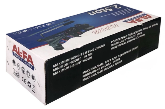 Домкрат подкатной AL-FA 2.5т (ALFJ25) Киев