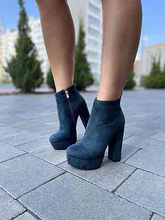 Жіночі туфлі STILLETA зелені екозамша каблук 13 см (D1715-A917-4) 37р.39р. Коломия