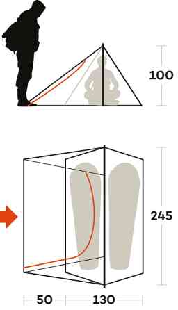 Палатка двухместная Ferrino Sintesi 2 Olive Green (91175HOOFR) Киев