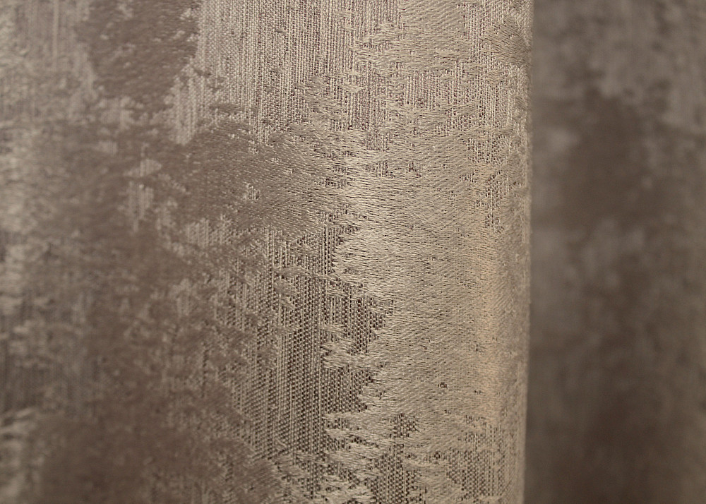 Комплект готових штор VR-Textil Жакард Sultan XO № 1682ш Какао 150х270 см 2 шт (33-0570) Київ - фото 8