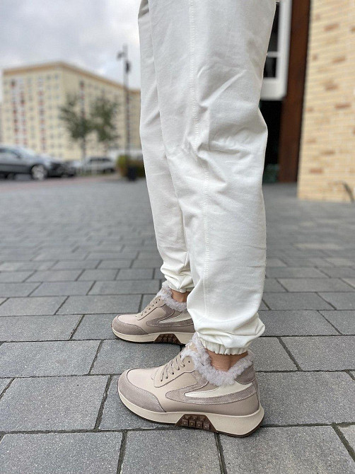 Ditas Кроссовки женские DITAS капучино натуральная кожа+замша зимние 38р.39р.41р. (5291) Коломия - фото 3