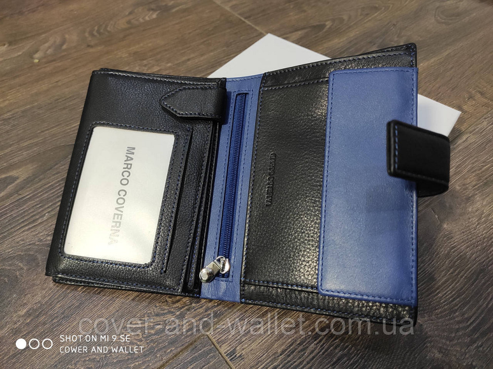 Модный вертикальный мужской портмоне из натуральной кожи Marco Coverna MC 1003 Киев - изображение 4