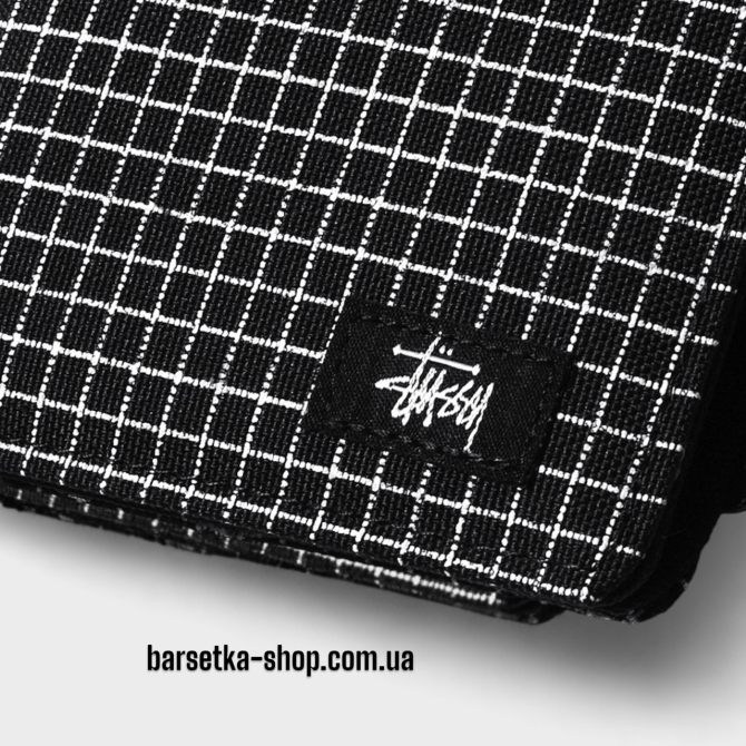 Гаманець Stussy 11x9 чорний/білий (у коробці) Запоріжжя - фото 3