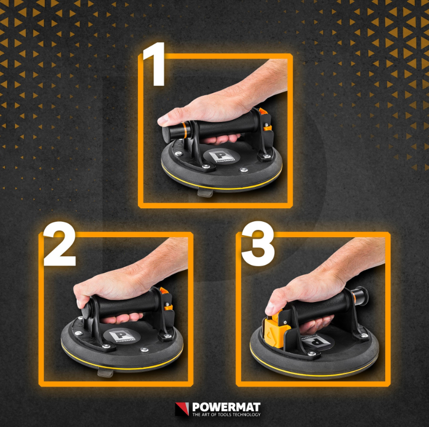 Присоска для плитки, кахлю, скла Powermat 190кг (Польща) Київ - фото 10