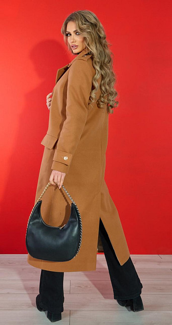 Лаконічне пальто з красивою фурнітурою (42) Київ - фото 9