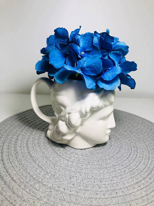 Кухоль Olens "Greece" 400 мл біла кераміка у формі обличчя Київ - фото 5