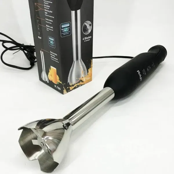 Погружной блендер Domotec/RAF R-780, 1500Вт, для измельчения продуктов, с колкой льда, режим турбо Одесса - изображение 6