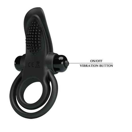 Ерекційне кільце - Pretty Love Vibrant Penis Ring Black Sex Aura Київ