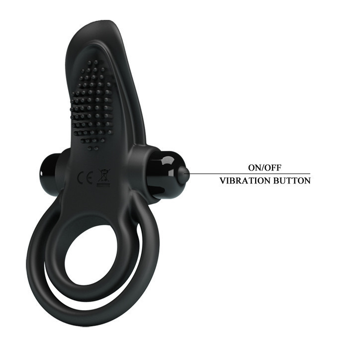 Ерекційне кільце - Pretty Love Vibrant Penis Ring Black Sex Aura Київ - фото 4