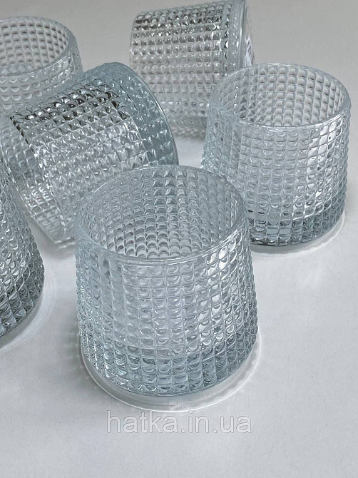 Набір склянок OLens "Артур" 170 мл 6 шт 7х7,5 см товсте скло для дому та ресторанів 102-307 Київ - фото 3