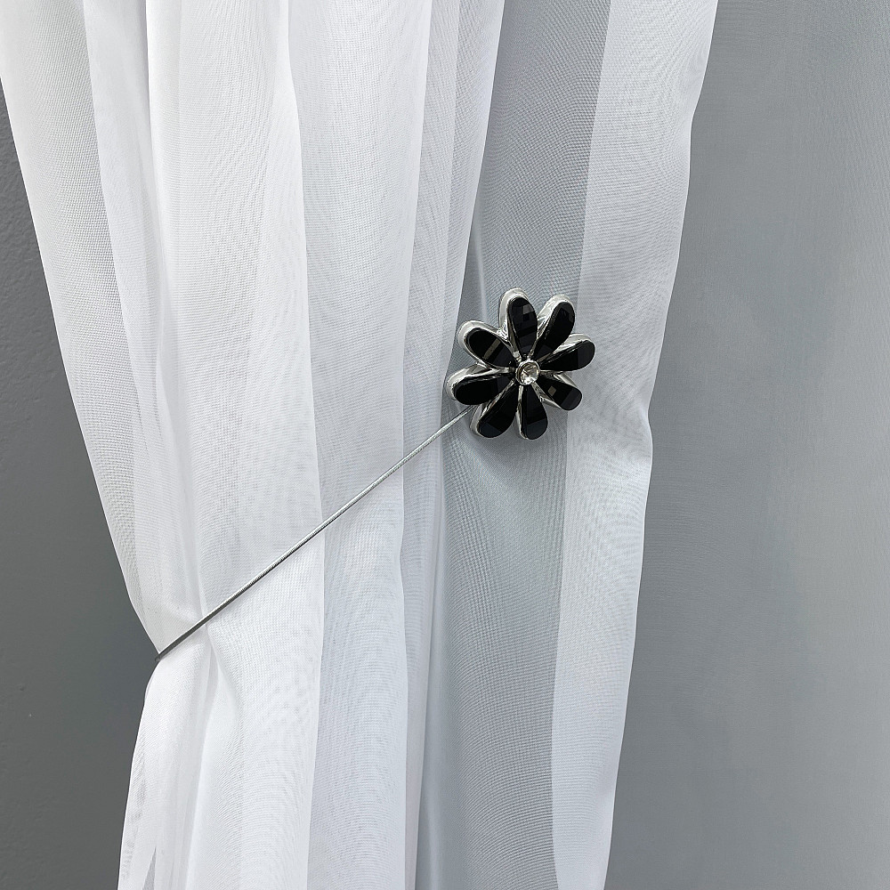 Магніти для штор та гардин "Flowers" набір 2 шт Чорний (81-249) Київ - фото 3