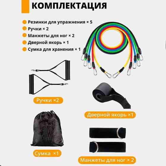 Спортивные резинки эспандер exercise, Резинки для спорта фитнеса подтягиваний, Эспандер тренажерный IC-43 Львов