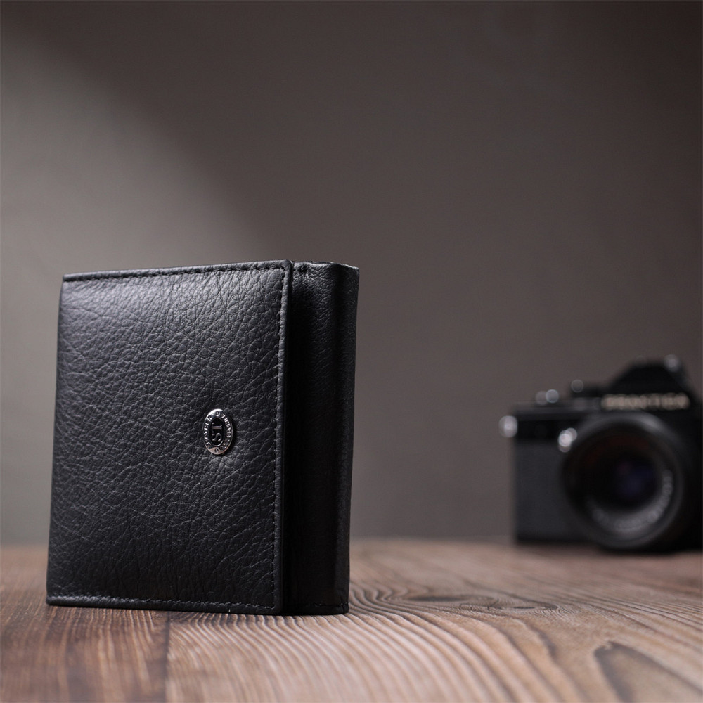 Красивый кошелек для женщин из натуральной кожи ST Leather 22709 Черный Киев - изображение 9