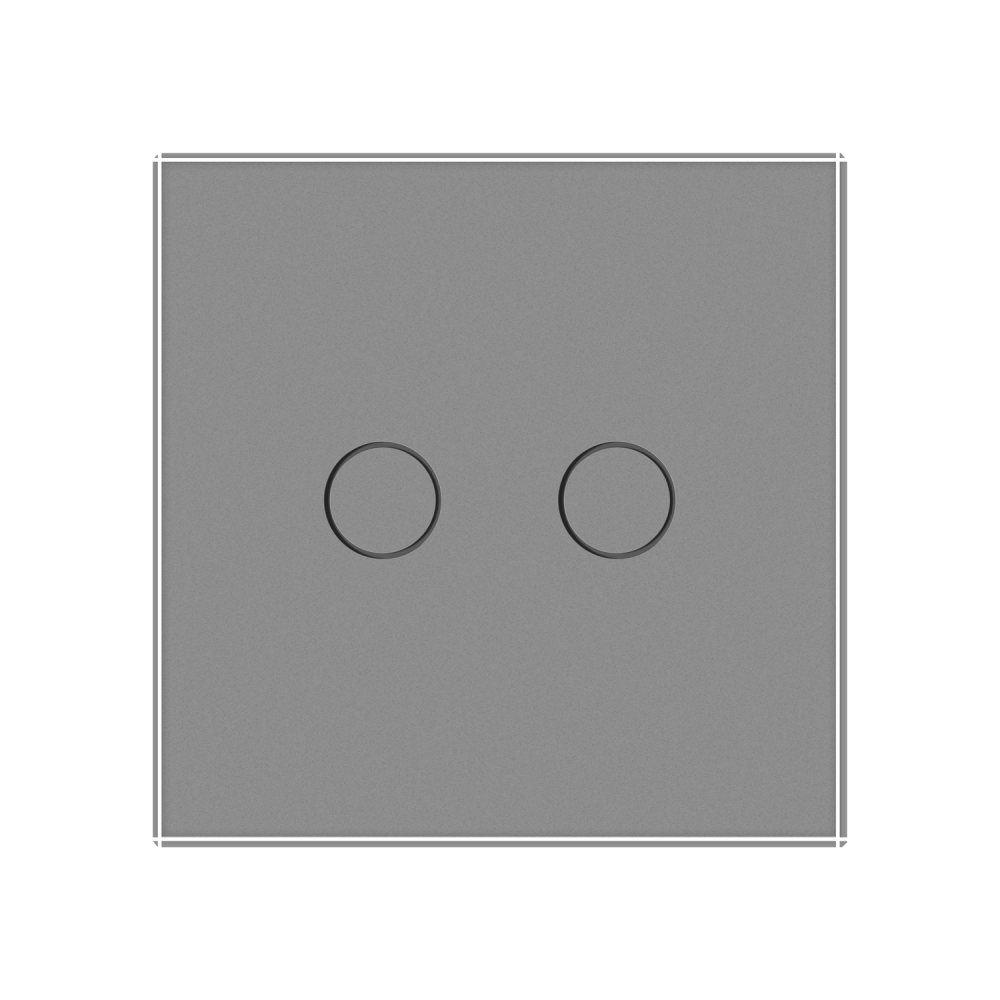 LIVOLO Комплект бездротовий сенсорний вимикач з реле 2 канали LIVOLO сірий матове скло Коломыя - изображение 5