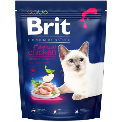 Сухий корм для кішок Brit Premium by Nature Cat Sterilised 300 г (8595602552993) Вінниця - фото 1