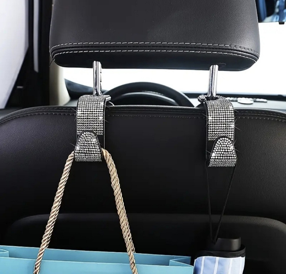 Гачки органайзери для підголовників в авто зі стразами 2 шт Сміла - фото 6