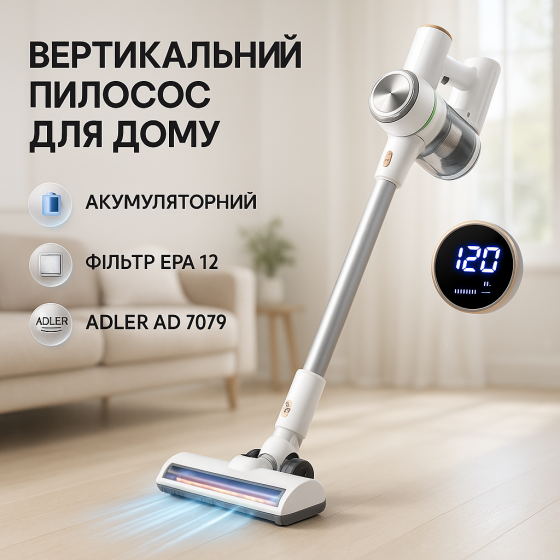 Потужний ручний вертикальний пилосос Adler AD 7079 300Вт, Потужний ручний пилосос для дому MA-44 Львів
