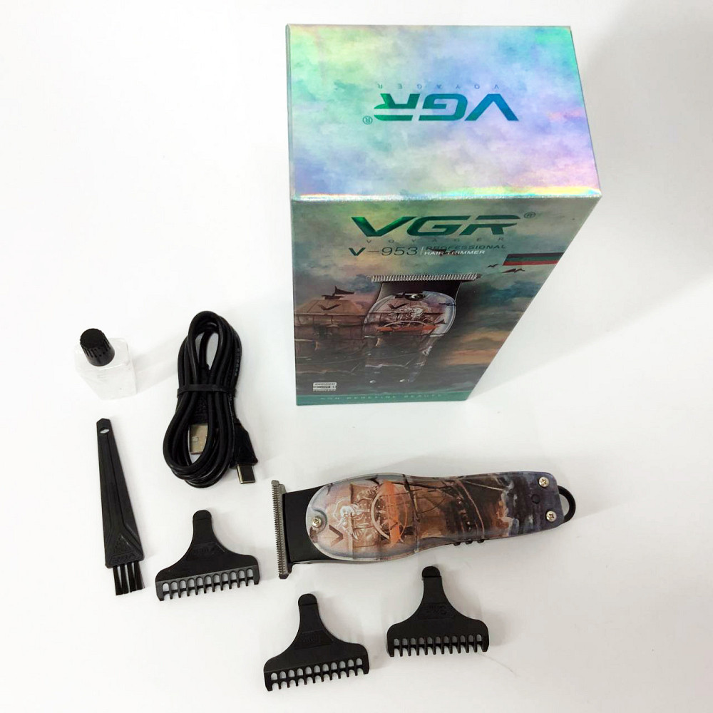 Машинка для стрижки волосся з мотором VGR V-953, Тример для скронь Класна машинка стрижки волосся RM-39 Львів - фото 12