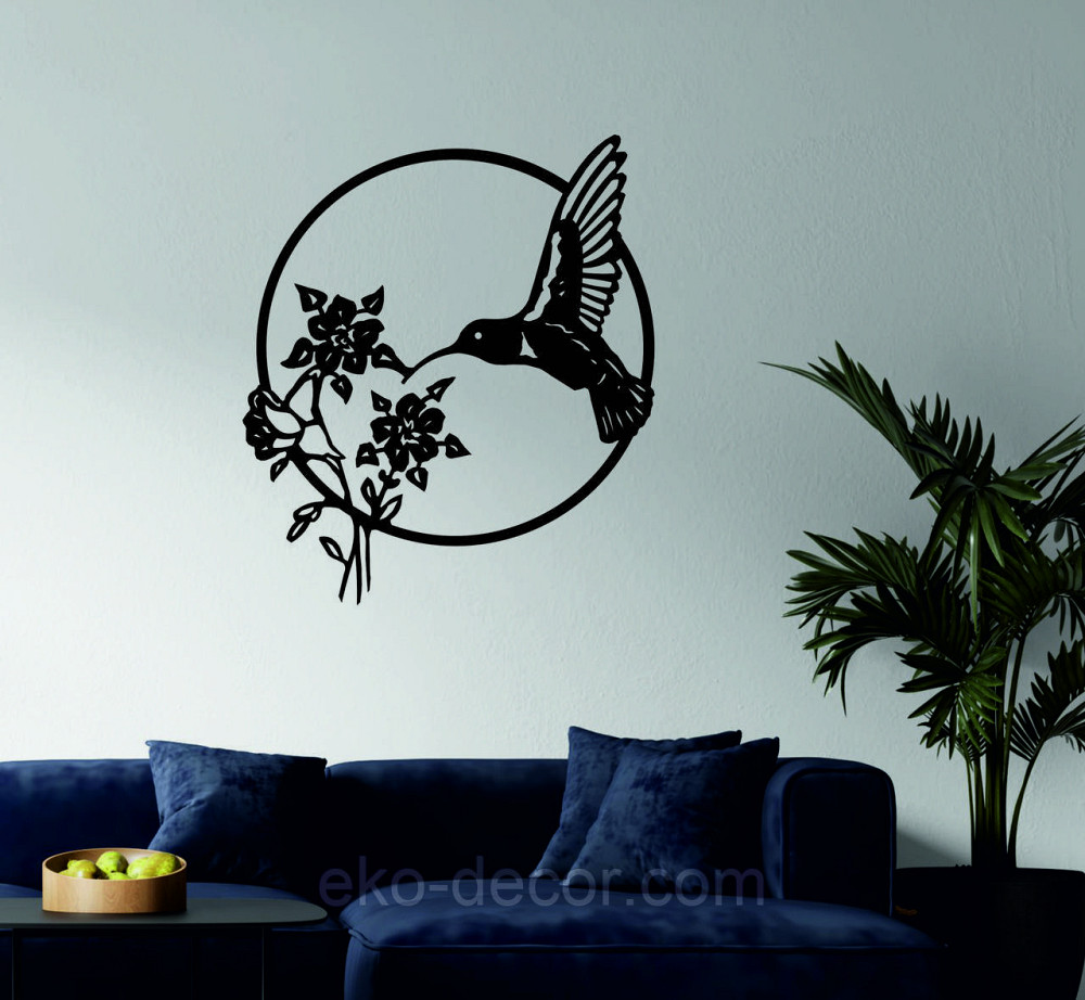 Декоративне настінне 3D Панно «Колибри» Декор на стіну з об'ємом Київ - фото 2