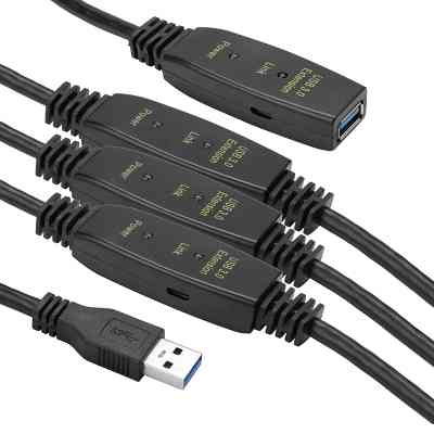 Адаптер USB 3.0 AM - AF, 30 m, active PowerPlant (CA912872) Вінниця