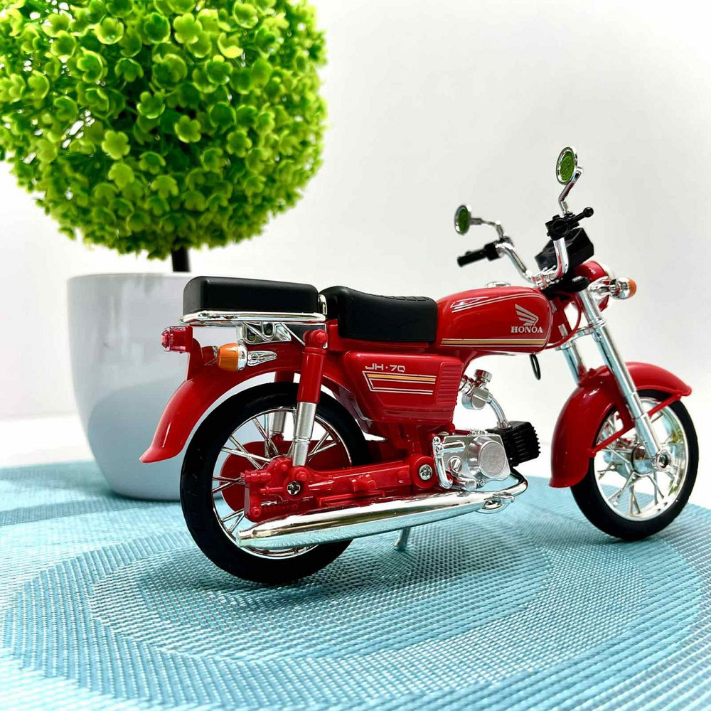 Мотоцикл металопластиковий звуки підсвічування гумові амортизація елементи 1:12 Червоний (BG 68-765) Чернігів - фото 3