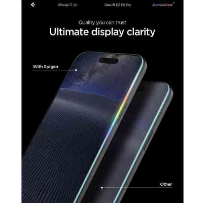 Стекло защитное Spigen Glas.tR EZ Fit Pro HD iPhone 17 Air (AGL09870) Винница