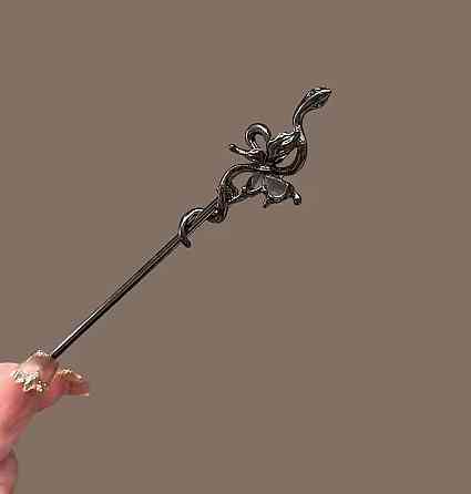 Шпилька для волосся змія металева 18 см, hair stick для пучка, готичний аксесуар у волосся Київ