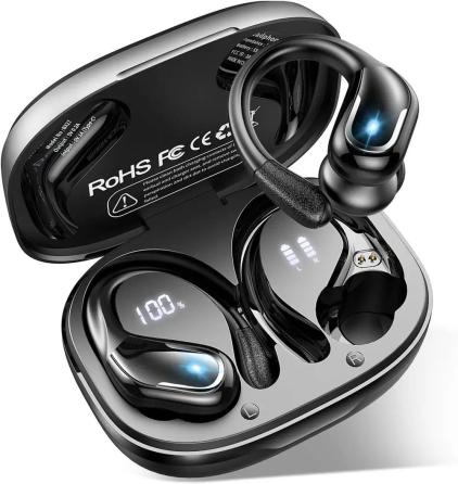 Беспроводные наушники Ltinist BX27, Bluetooth 5.3, до 75 часов работы, Hi-Fi стерео, ENC, IP67, USB-C, крючки для спорта Киев