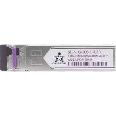 Модуль SFP Alistar Модуль SFP 1000BASE-BX 1SM WDM LC 80KM TX1490/RX1550nm DDM (SFP-1G-BX-U-L80) Вінниця