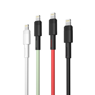 Дата кабель USB 2.0 AM to Lightning 1.0m 5A green XO (NB166-L-1-GR) Винница - изображение 5