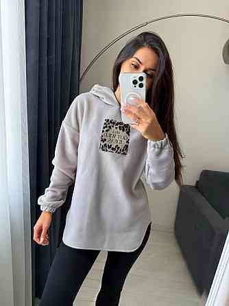 Жіночий теплий костюм-двійка: кофта та лосини двосторонній Polar Фліс + дайвінг на флісі Сірий, 50/52 Одеса