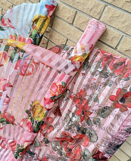 Ткань / опт / шифоновая органза - от 5 м. 65 грн/м Киев - изображение 4