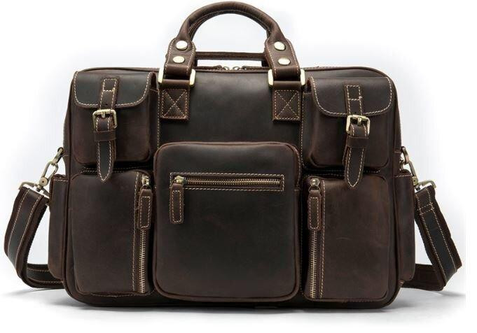 Сумка мужская многофункциональная Vintage 14881 Коричневая Киев - изображение 1
